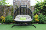 VIG Furniture Renava San Juan Outdoor Black & Beige Hanging Chair VGATRAHM-026
