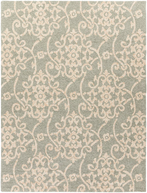 Rain RAI-1103 Cottage Polypropylene Rug RAI1103-810 Seafoam, Khaki 100% Polypropylene 8' x 10'