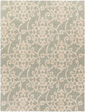 Rain RAI-1103 Cottage Polypropylene Rug RAI1103-810 Seafoam, Khaki 100% Polypropylene 8' x 10'