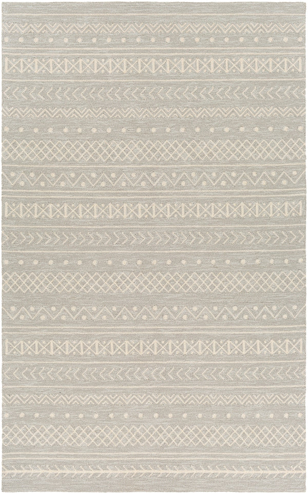 Rain RAI-1288 Global Polypropylene Rug RAI1288-912 Light Gray, Cream 100% Polypropylene 9' x 12'