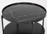 VIG Furniture Modrest Randal Modern Round Black Metal Coffee Table VGLBCOMP-CF60-02