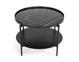 VIG Furniture Modrest Randal Modern Round Black Metal Coffee Table VGLBCOMP-CF60-02