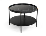 VIG Furniture Modrest Randal Modern Round Black Metal Coffee Table VGLBCOMP-CF60-02