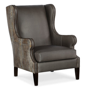 Hooker Furniture Club Chair w/ Faux Croc CC321-099 CC321-099