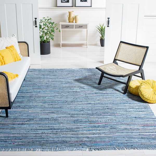 Safavieh Rag Rug 127 Hand Woven Cotton Rug RAR127B-4SQ