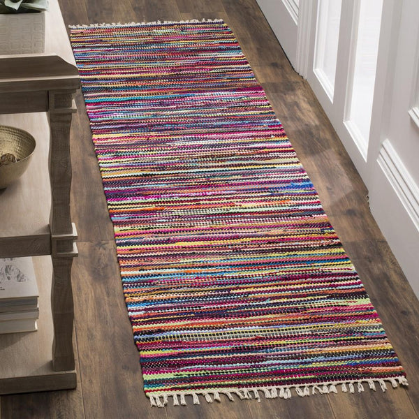 Safavieh Rag Rug 128 Hand Woven Cotton Rug RAR128G-4SQ
