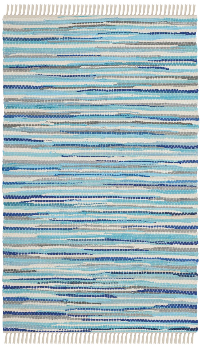 Indischen Rag Rag Hand Woven Cotton Pile Rug - Chic, Vibrant Design by Indian Artisa