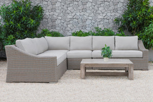 VIG Furniture Renava Pacifica Outdoor Beige Sectional Sofa Set VGATRASF-126-BGE