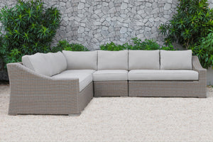 VIG Furniture Renava Pacifica Outdoor Beige Sectional Sofa Set VGATRASF-126-BGE