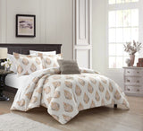 Chic Home Clarissa Bed In a Bag Comforter Set Cream King