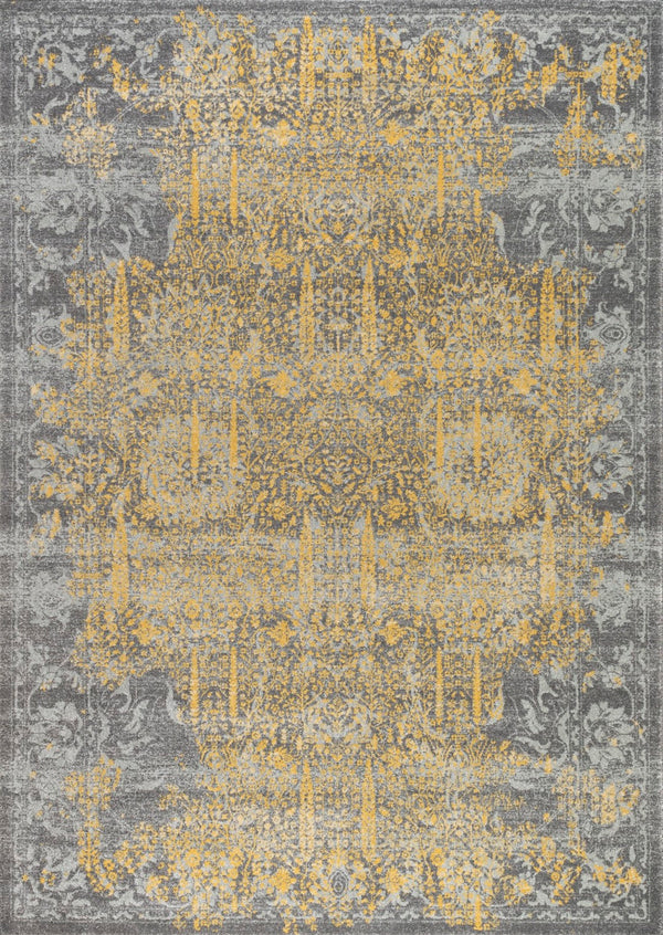 Pasargad Chelsea Design Power-Loomed Polypropyle Area Rug PRC-5523GY 5x8-PASARGAD