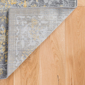 Pasargad Chelsea Design Power-Loomed Polypropyle Area Rug PRC-5523GY 5x8-PASARGAD