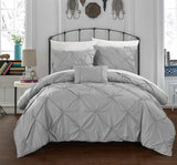 Daya Silver King 4pc Duvet Set