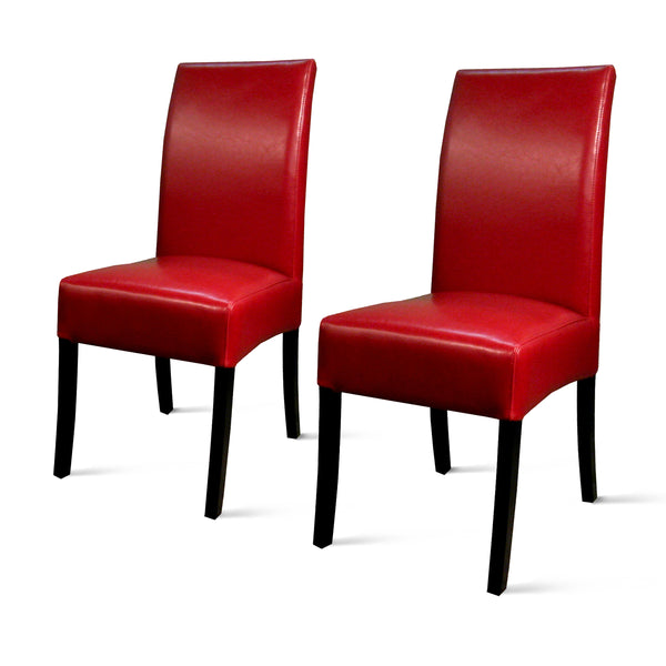 Valencia Bonded Leather Dining Chair Set of 2 - Stylish, Modern Design for Any Dining Room Decor