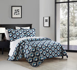 Chic Home Arthur Quilt Set Blue King