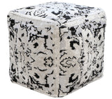 Alina Black Ottoman