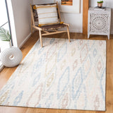 Rd101 Tufted 100% Wool Pile Contemporary Rug Ivory / Blue 100% Wool Pile RD101M-8