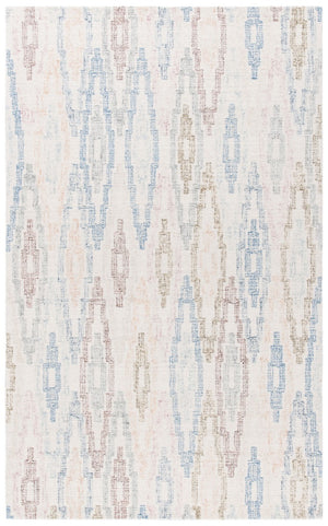 Rd101 Tufted 100% Wool Pile Contemporary Rug Ivory / Blue 100% Wool Pile RD101M-8