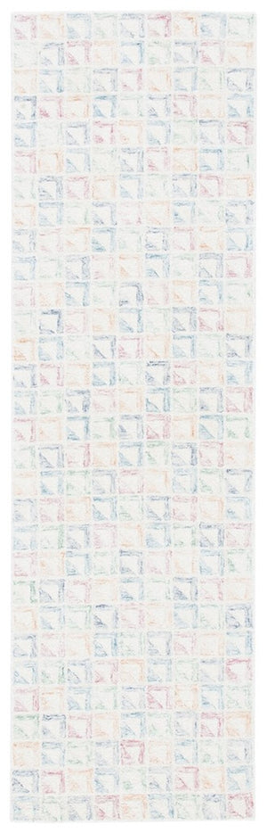 Rd102 Tufted 100% Wool Pile Contemporary Rug Ivory / Blue 100% Wool Pile RD102M-8