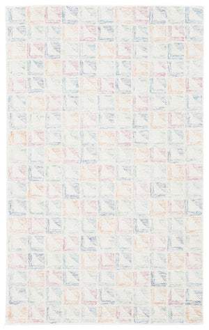 Rd102 Tufted 100% Wool Pile Contemporary Rug Ivory / Blue 100% Wool Pile RD102M-8