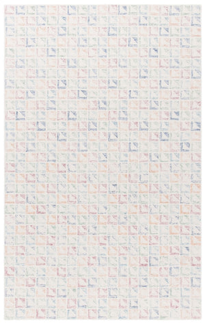 Rd102 Tufted 100% Wool Pile Contemporary Rug Ivory / Blue 100% Wool Pile RD102M-8