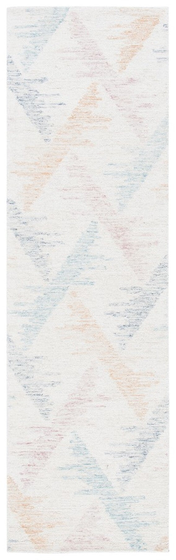 Rd103 Tufted 100% Wool Pile Contemporary Rug Ivory / Blue 100% Wool Pile RD103M-8