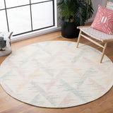 Rd103 Tufted 100% Wool Pile Contemporary Rug Ivory / Blue 100% Wool Pile RD103M-8