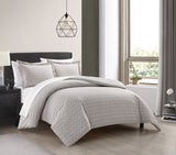 Blaine Taupe Twin 5pc Duvet Set