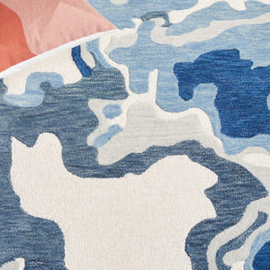 Safavieh Rodeo Drive 405 Hand Tufted Rug Ivory / Navy 8' x 10'