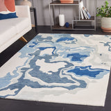 Safavieh Rodeo Drive 405 Hand Tufted Rug Ivory / Navy 8' x 10'