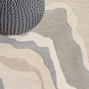 Safavieh Rodeo Drive 406 Hand Tufted Rug Ivory / Grey 8' x 10'