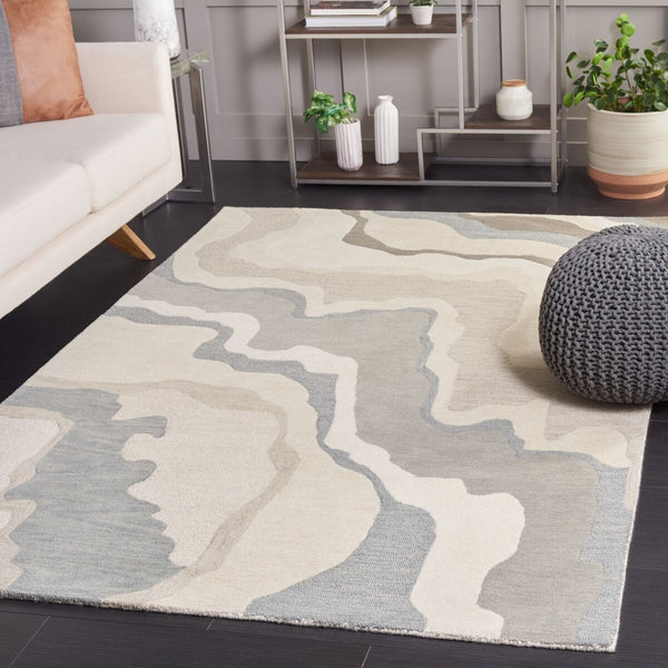 Safavieh Rodeo Drive 406 Hand Tufted Rug Ivory / Grey 8' x 10'