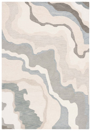 Safavieh Rodeo Drive 406 Hand Tufted Rug Ivory / Grey 8' x 10'