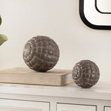 Henla Set of 2 Decorative Spheres - Zen-Inspired Table Décor for Boho Interiors & Relaxed Spaces