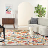 Nourison Allur ALR09 Contemporary Machine Made Power-loomed Indoor only Area Rug Ivory Multicolor 9' x 12' 99446839534