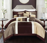 ALLETA BROWN KING 7PC COMFORTER SET