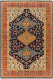 Reign REG-2300 Traditional NZ Wool Rug REG2300-69 Navy, Camel, Khaki, Brick, Wheat, Denim, Tan 100% NZ Wool 6' x 9'