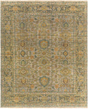 Reign REG-2305 Traditional NZ Wool Rug REG2305-912 Khaki, Black, Teal, Bright Yellow, Peach, Burnt Orange 100% NZ Wool 9' x 12'