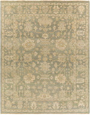 Reign REG-2306 Traditional NZ Wool Rug REG2306-912 Dark Green, Khaki, Cream, Tan, Wheat 100% NZ Wool 9' x 12'