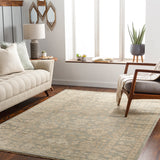 Reign REG-2306 Traditional NZ Wool Rug REG2306-912 Dark Green, Khaki, Cream, Tan, Wheat 100% NZ Wool 9' x 12'