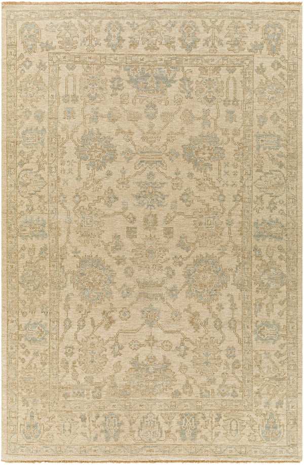Reign REG-2307 Traditional NZ Wool Rug REG2307-69 Sage, Camel, Tan, Beige 100% NZ Wool 6' x 9'