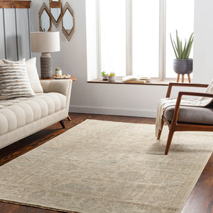Reign REG-2307 Traditional NZ Wool Rug REG2307-912 Sage, Camel, Tan, Beige 100% NZ Wool 9' x 12'