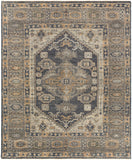 Reign REG-2309 Traditional NZ Wool Rug REG2309-912 Charcoal, Medium Gray, Taupe, Khaki, Camel 100% NZ Wool 9' x 12'