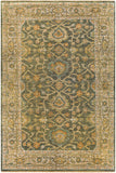 Reign REG-2310 Traditional NZ Wool Rug REG2310-69 Sage, Camel, Grass Green, Saffron, Beige, Black 100% NZ Wool 6' x 9'