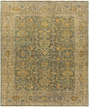 Reign REG-2310 Traditional NZ Wool Rug REG2310-912 Sage, Camel, Grass Green, Saffron, Beige, Black 100% NZ Wool 9' x 12'