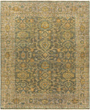 Reign REG-2310 Traditional NZ Wool Rug REG2310-912 Sage, Camel, Grass Green, Saffron, Beige, Black 100% NZ Wool 9' x 12'