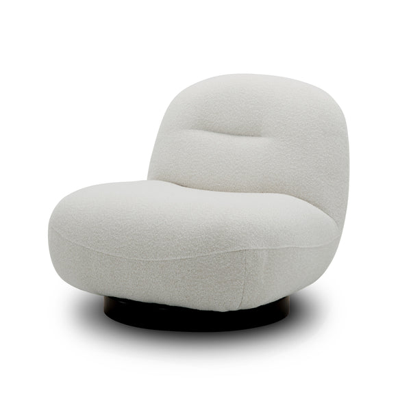 VIG Furniture Modrest Renee - Modern Cream Fabric Swivel Chair VGKK-KFA1157-C-CH