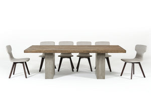 VIG Furniture Modrest Renzo Modern Oak & Concrete 79" Dining Table VGGRRENZO-79
