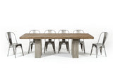 VIG Furniture Modrest Renzo Modern Oak & Concrete Dining Table VGGRRENZO