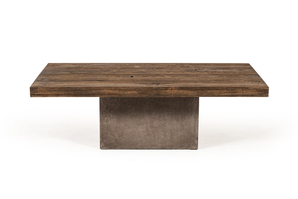 VIG Furniture Modrest Renzo Modern Oak & Concrete Coffee Table VGGR649245